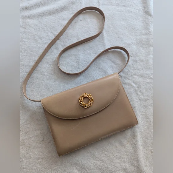 Rare Vintage Paloma Picasso Beige Shoulder Bag  Collectible - Picture 2 of 13